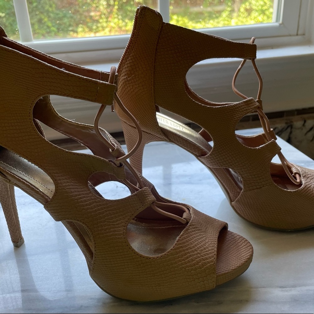 New JLO Gladiator Style Sandle Heels